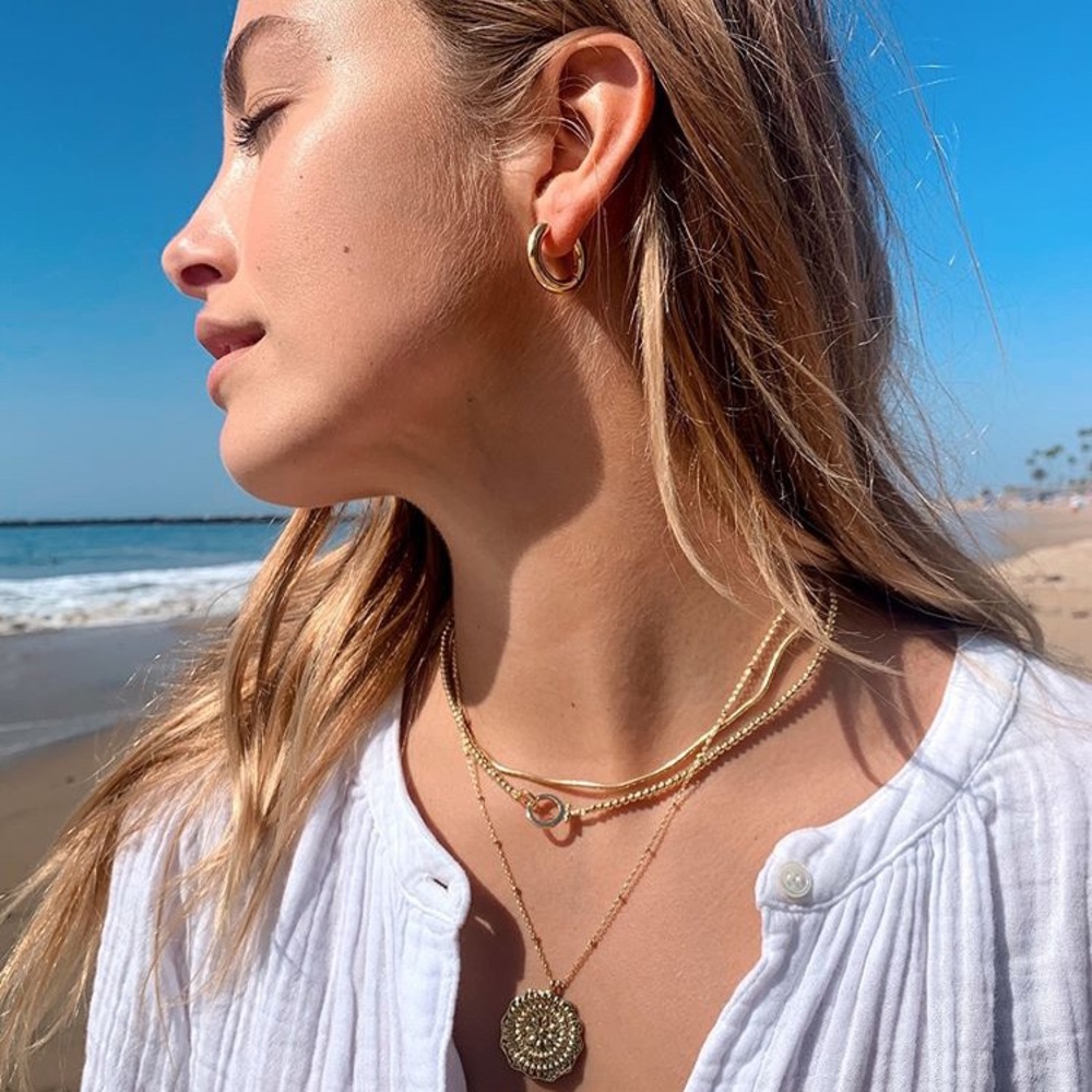 Gorjana NWT Wilder Necklace - Gold - Picture 10 of 13